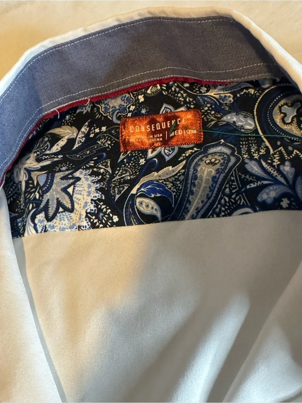 J. Crew Short-Sleeve White Button-Down Shirt with Contrast Collar